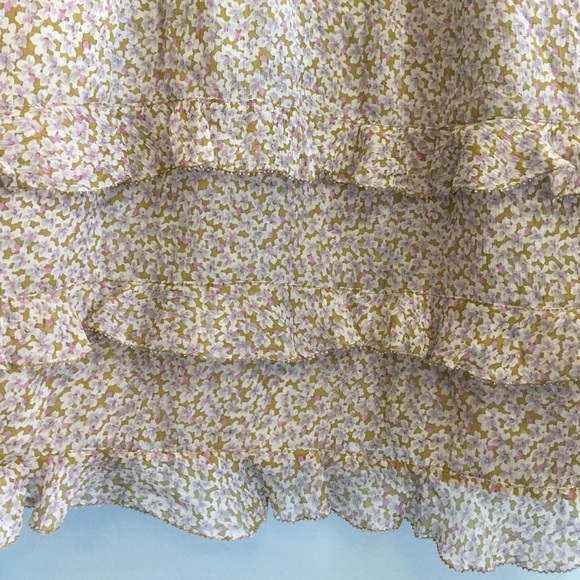 J Crew Olive Green Floral Pattern Dress - Picture 6 of 8